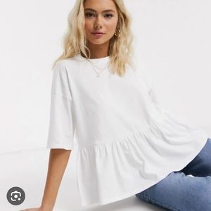 Aritzia Wilfred peplum tshirt